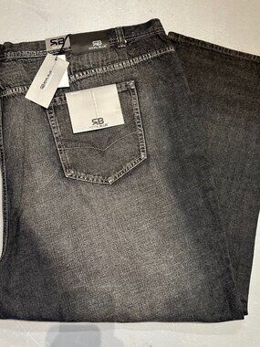 Royal Blue Brand Denim Jeans Men Size 62 x 32 Relaxed Fit Big & Tall New